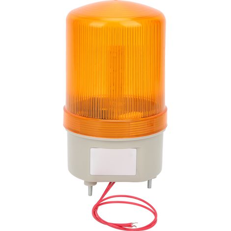 Voyant lumineux LED industriel rotatif 24V DC BEM-1101 jaune, ampoule à led clignotante pour signalisation, indicateur tournant haute visibilité (1/5)