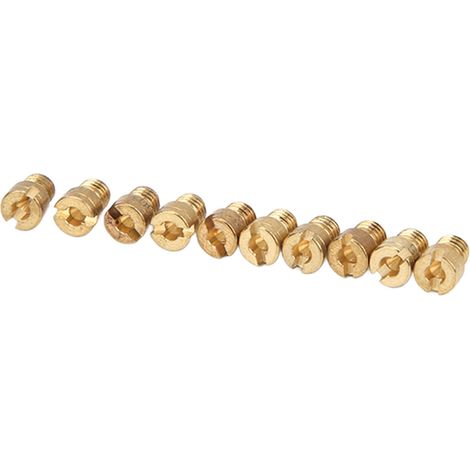 Lot de 10 gicleurs principaux de carburateur en métal 40-58, compatibles avec scooter GY6 50cc 139QMB (1/5)
