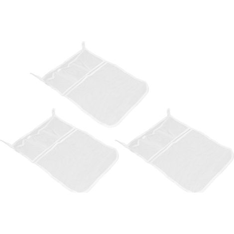 Sac de rangement en filet pour jouets de bain, en polyester, avec 4 poches, fixation par ventouse, à suspendre, idéal pour les jouets de bébé (fête prénatale). (1/5)