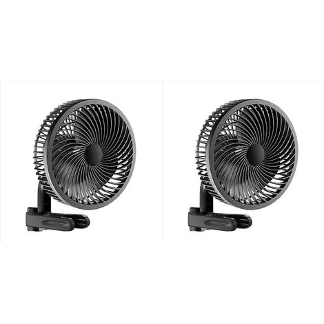 2 x 6-Zoll-Clip-on-Growzeltventilator mit neu gestaltetem, langlebigem EC-Motor, 10 dynamischen Lüftergeschwindigkeiten (EU) (1/5)