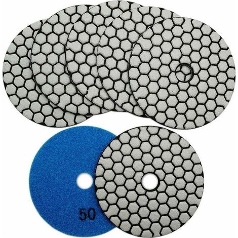 Disque de polissage diamant sec de 100 mm (4 pouces) pour marbre, granit, pierre naturelle et béton (1/5)