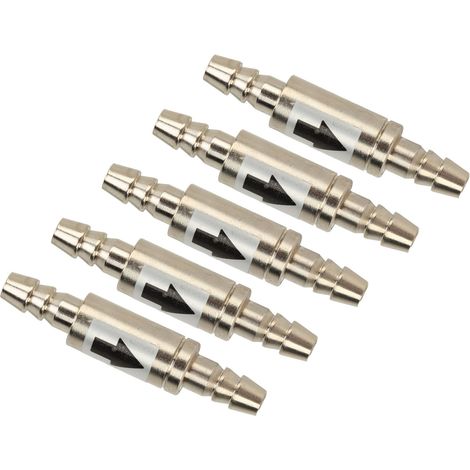 Clapet anti-retour 1 voie en acier inoxydable, 5 pièces, CO2 pour générateurs de Zone d'aquarium (1/5)
