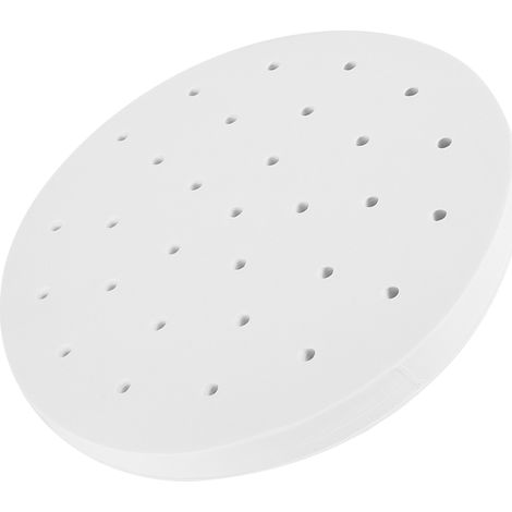400 feuilles de papier sulfurisé rond en silicone huilé pour la cuisson vapeur des petits pains, papier vapeur jetable de 9,5 pouces pour petits pains vapeur (1/5)