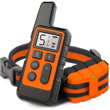 Dog Training Collar, Waterproof Rechargeable Electric Collar, 500m Remote Control (1/5)