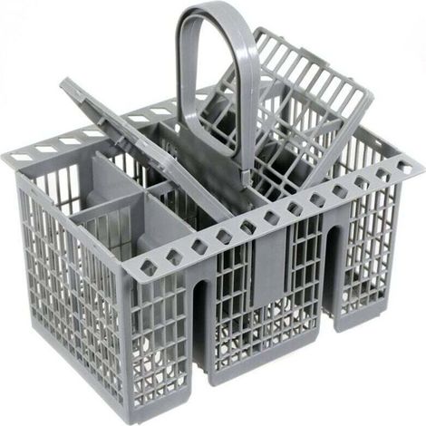 Besteckkorb für Geschirrspüler, universeller Korb, kompatibel mit Hotpoint, Indesit, Ariston, Whirlpool C00257140 C00260860 C00386607 (abnehmbarer Griff) (1/5)