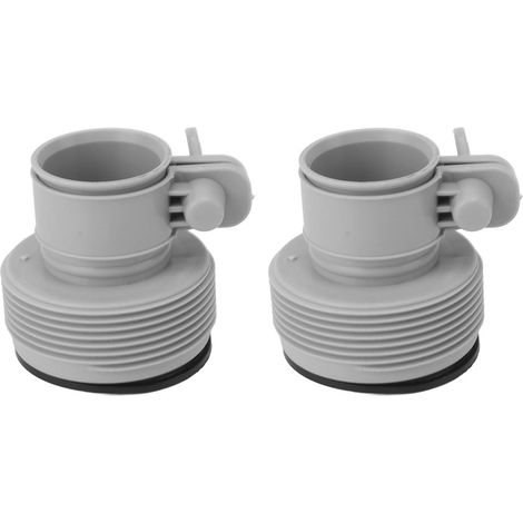 Adaptateur de tuyau de piscine (2 pièces) 1,25 po à 1,5 po, type B, adaptateur de remplacement pour pompes 25009, système d'eau salée pour piscine