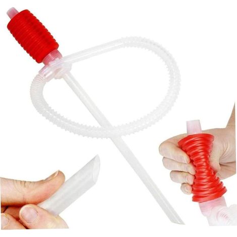Pompe de transfert de carburant, Pompe à siphon de carburant compressée, Kit de pompe à siphon manuelle pour l'huile de voiture, Pompe à main et pompe de transfert d'huile de transfert d'eau et d'hui (1/5)