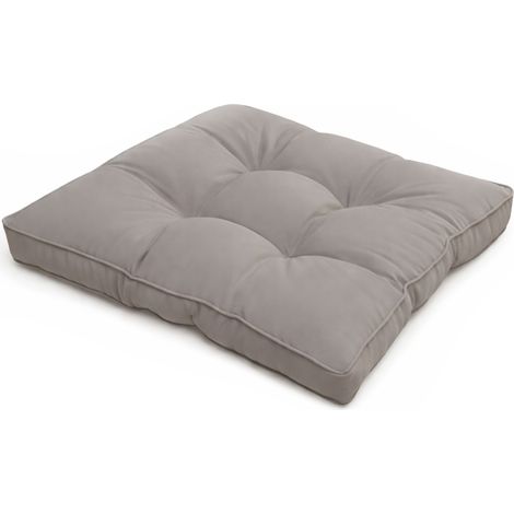 Lounge Kissen Outdoor Sitzkissen Flair LK, 60x60x10cm, Grau