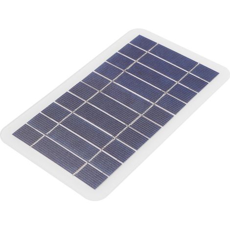 Panneau solaire 2W 5V en silicium polycristallin, alimentation de secours, chargeur solaire portable 400mA (1/5)