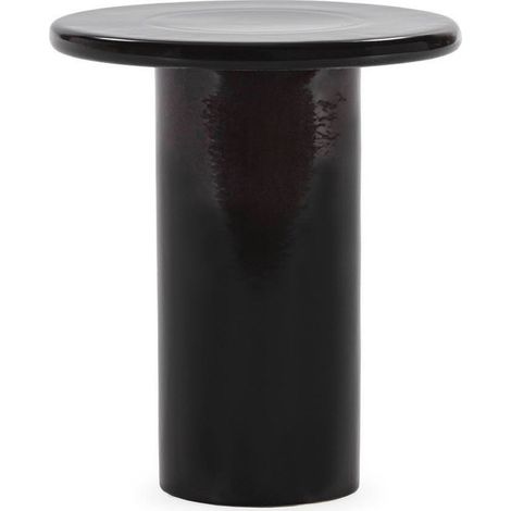 Bout de canapé noir en céramique - noir (1/4)