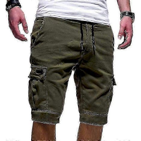 Herren-Joggingshorts, elastischer Bund, Cargotaschen, mittellanger Oberschenkel (1/3)