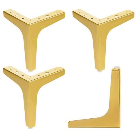 Pieds de meubles triangulaires modernes en métal, pieds de table en acier à monter soi-même pour meubles Co-NANOTEH (1/4)