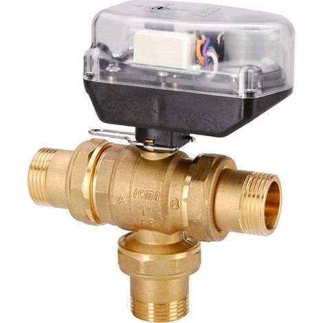 Valvola Di Zona A Sfera Motorizzata 3 Vie Icma 1" - 230 Volt