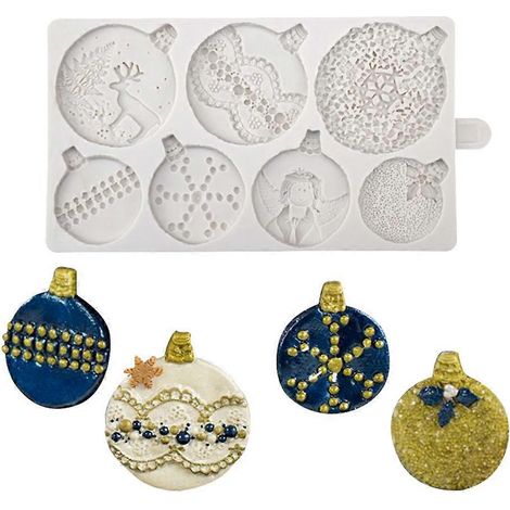 Moule à Glaçage Style Noël pour Décoration de Gâteaux DIY et Pâtisserie (1/4)
