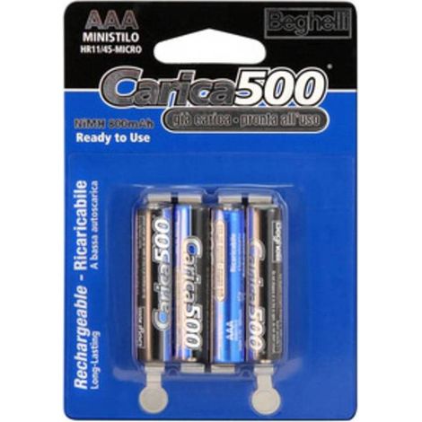 10 x BEGHELLI BATTERIA RICAR MINISTILO 800MAH BL 4 8852