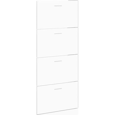 Maison Exclusive - Scarpiera Bianca 63x24x147 cm in Legno Multistrato (1/5)