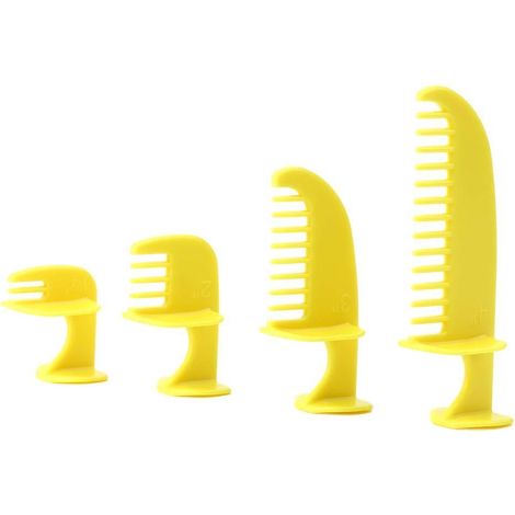 Kit de coupe cheveux 4 pièces avec guides, peignes et gabarits de coiffure (1/5)