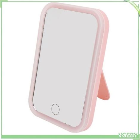 Miroir de maquillage - FAFEICY - LED - Rose - Lumière réglable - HD (1/5)