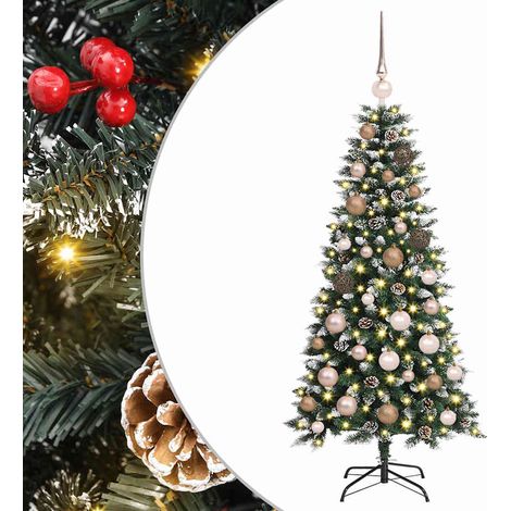 Árbol de Navidad artificial Verde 120 cm PVC, Plástico y Acero vidaXL
