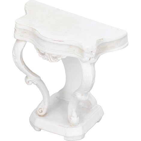 Buffet miniature en résine de style rococo à l'échelle 1:12, meuble d'appoint pour maison de poupée (salon). (1/5)