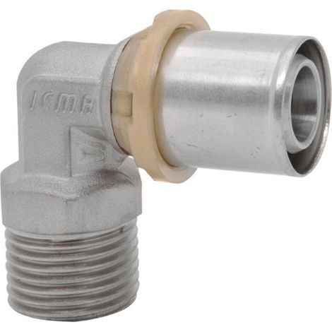 RACCORDO CURVO MASCHIO PER TUBO MULTISTRATO A PRESSARE MODELLO SEMPITER 3/4 Ø20X2   ICMA  S.P.A.