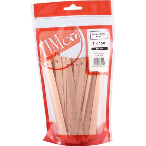 Timco Slate Straps - Copper (150 x 13mm) 100 Bag) (1/2)