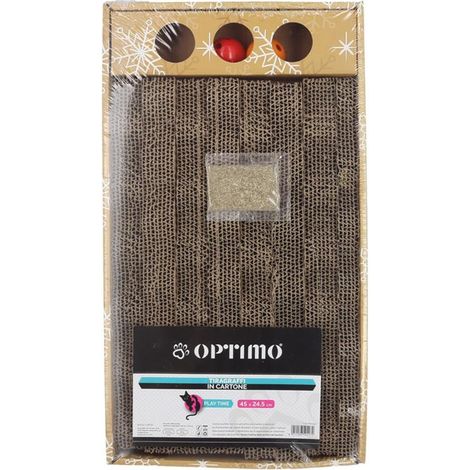 OPTIMO TAVOLA TIRAGRAFFI IN CARTONE 45 X 24.5CM PER GATTI OKX (1/2)