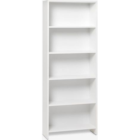 ORION91oficial® - Estantería Librería  Cubo con 5 estantes  Tablero Fibra Alta Densidad  Color Blanco  Despacho  Librería  Dormitorio  Despensa  Oficina  175x67x25 cm - spaziOrion91 - Unidad