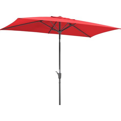Schneider Sonnenschirm Tunis rot 270 x 150 cm Marktschirm (1/5)