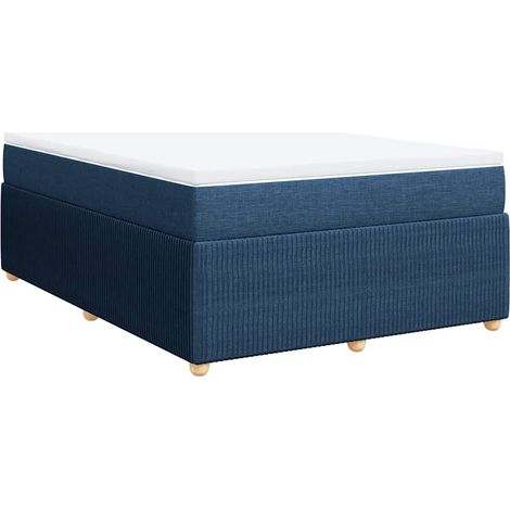 Maison Exclusive - Boxspringbett mit Matratze Blau 140x200 cm Sto