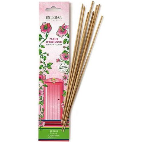 Esteban - Encens indiens 20 bâtonnets Fleur d'Hibiscus (1/2)