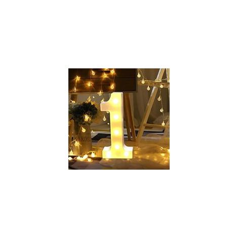LED-Zahlenlampe, beleuchtete Zahlen von 0 bis 9, LED-Dekoration für Geburtstage, Hochzeiten, Feiertage, Hausbar (1)-Crezuo