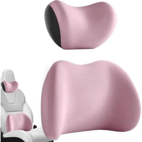 Lendenkissen – Auto-Rückenkissen – Komfortabel auf Reisen – Ergonomisches Design – Universalgröße – Rosa (1/5)