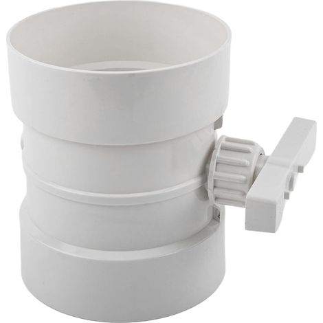 Válvula manual de control de volumen de aire de PVC para conductos de escape, resistente a la presión, regulación eficiente del flujo de aire (125 mm) (1/5)