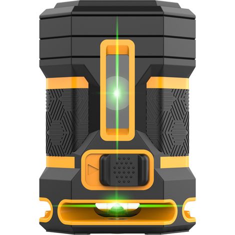 Niveau laser 5 lignes 360° auto-nivelant, laser croix vert avec mode impulsion, ligne horizontale pour accrochage tableau, chantier et carrelage au sol (1/5)