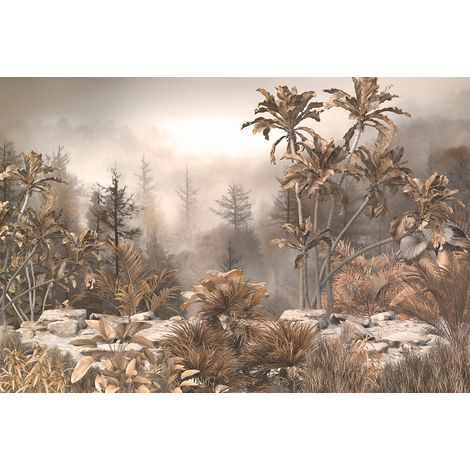 Papier peint panoramique - Forêt Tropicale - 130 cm x 87 cm (1/2)