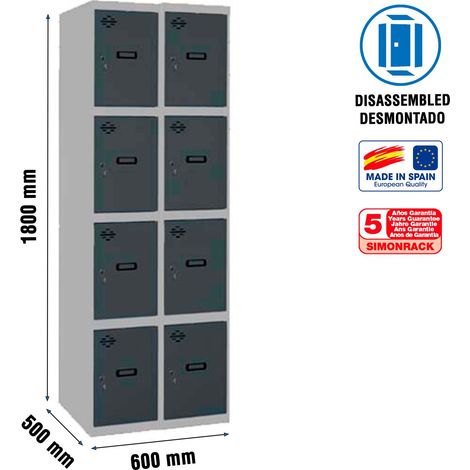 Simonrack Simonlocker Desm Metall-Schrank in Anthrazitgrau