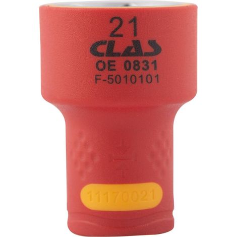 Douille isolee 3/8" 21mm- OE 0831 - CLAS Equipements (1/2)