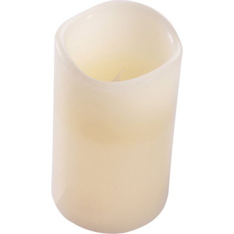 Bougie Pilier LED "Jasper" 15cm Ivoire (1/2)