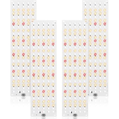 540 LED Lampe de culture à à spectre complet, pack de 4 lampes pour plantes, lampe de croissance pour plantes avec minuterie 3/9/12H, 10 types de luminosité pour plantes d'intérieur (1/5)