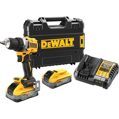Dewalt DCD800H2T Cordless Drill Driver XR 18V Li-Ion - 2 x 5Ah PowerStack Batteries, Charger &amp TSTAK Case
