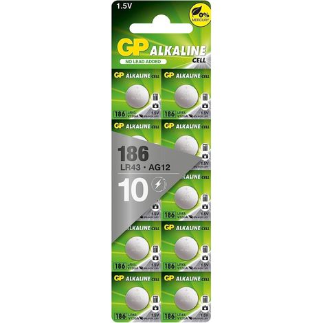 GP pilas especiales 10 x lr43 1,5v