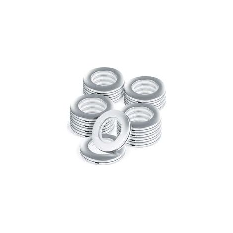 Lot de 16 Pièces Anneaux Œillets Plastique Rigide Diamètre Intérieur 40 mm avec Clips Intégrés pour Rideaux de Douche/Fenêtre/Salle de Bain, Installation