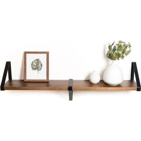 Équerre industrielle en acier noir mat – Dimensions 26 x 21 cm – Épaisseur 3 mm – Support pour étagère SLIM – REI (1/7)