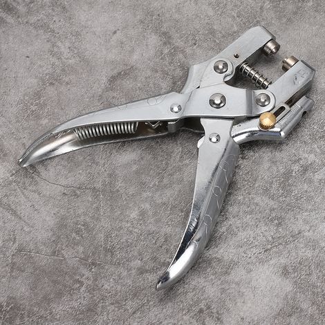 Pince à œillets multifonctionnelle, outil de perforation d'anneaux métalliques pour ceintures et ceintures de taille, livré avec boucle à œillet. (1/2)