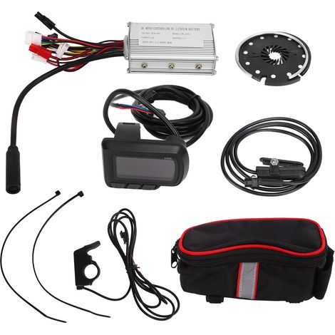 Kit de conversion vélo électrique 36V 48V 250W avec contrôleur 15A, écran EN06, accélérateur à pouce et capteur, compatible protocole No.2 (1/5)
