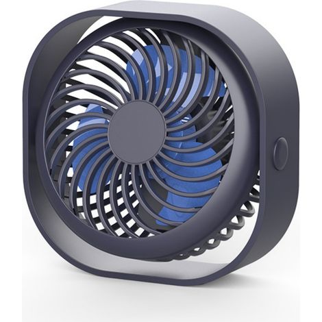 Ventilateur Portable - 3 Vitesses Réglables - Silencieux 20-30 dB - Orientation 360° - USB Alimenté - Pour Bureau Maison Extérieur - 1 Pièce (1/5)