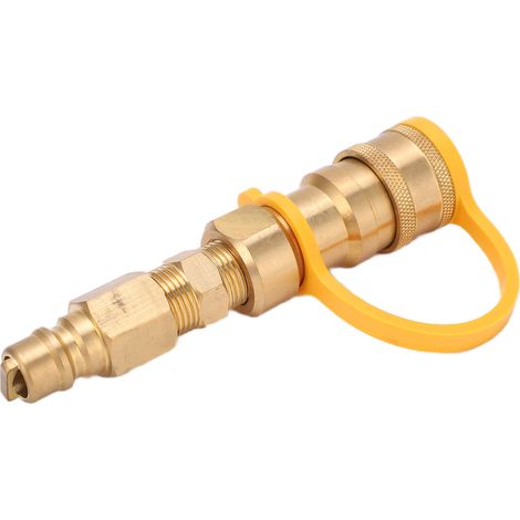 Adaptateur de Bouteille de Propane 3/8 Pouce, Connexion Rapide Robuste pour Usage Domestique