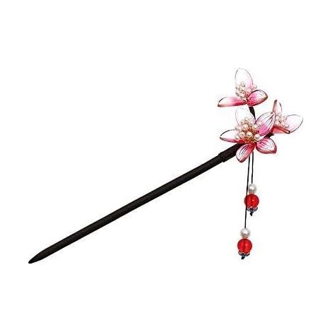 Epingle À Cheveux En Bois - Brosse À Cheveux Traditionnelle Chinoise - Accessoire Coiffure Vintage - Lot De 2 (1/5)