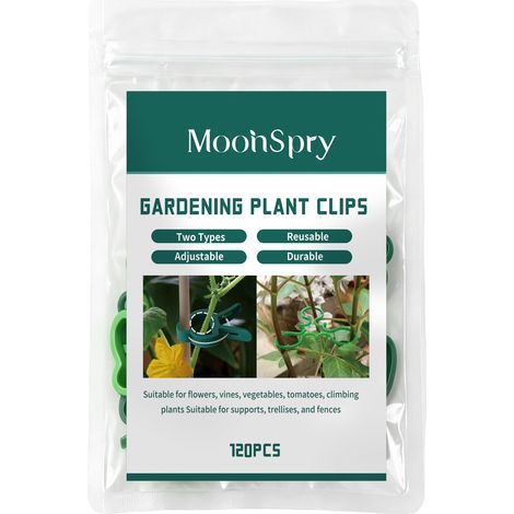 MOONSPRY Gartenpflanzenclips (Set) - Einfach zu installierende Halterungen für Blumen und Topfpflanzen im Alltag (1/5)
